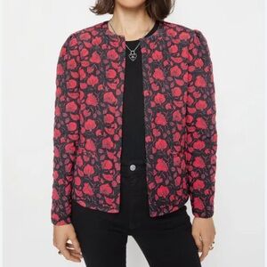 Rebecca Minkoff Shay Jacket Quilted Lotus Print Jacket